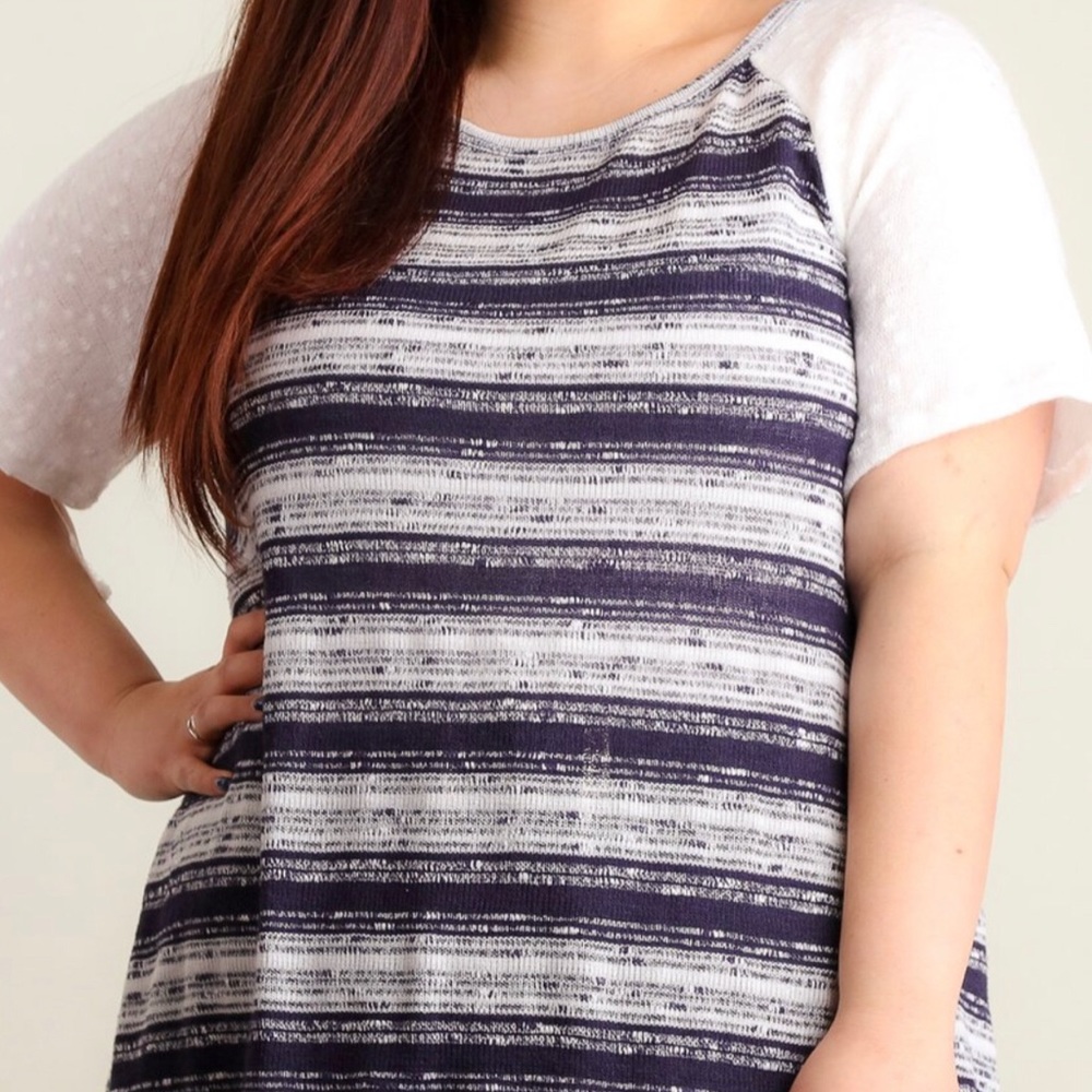 Navy blue Top Plus Size